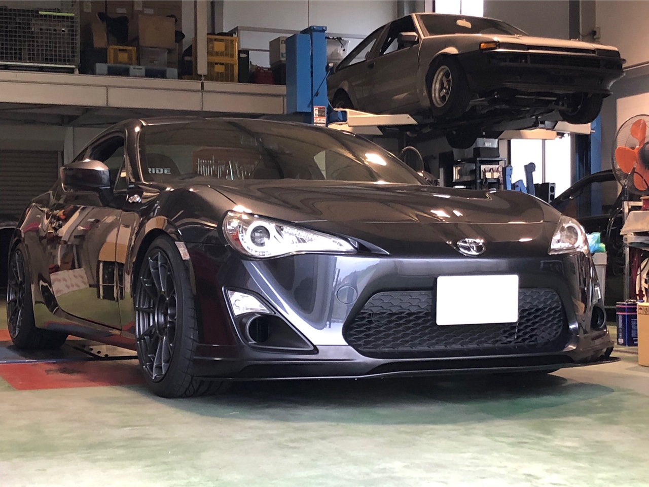 86前期 フロントリップスポイラー取り付け！！ | 稲継エンジニアリング